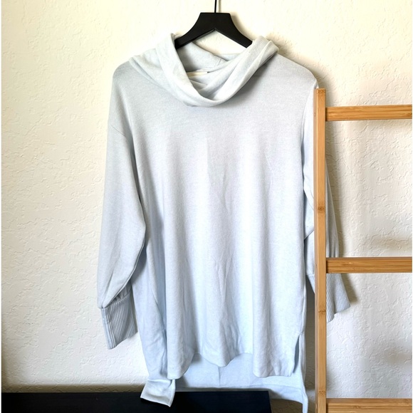 NWT ANTHROPOLOGIE COWL NECK TUNIC TOP IN SKY - Picture 4 of 14